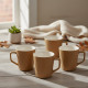 Porcelain Mug Set - 4 Pcs